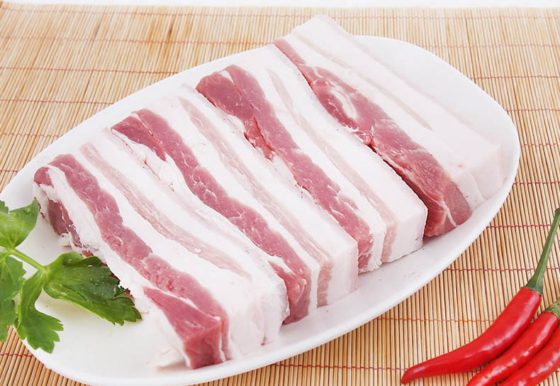 猪三层肉