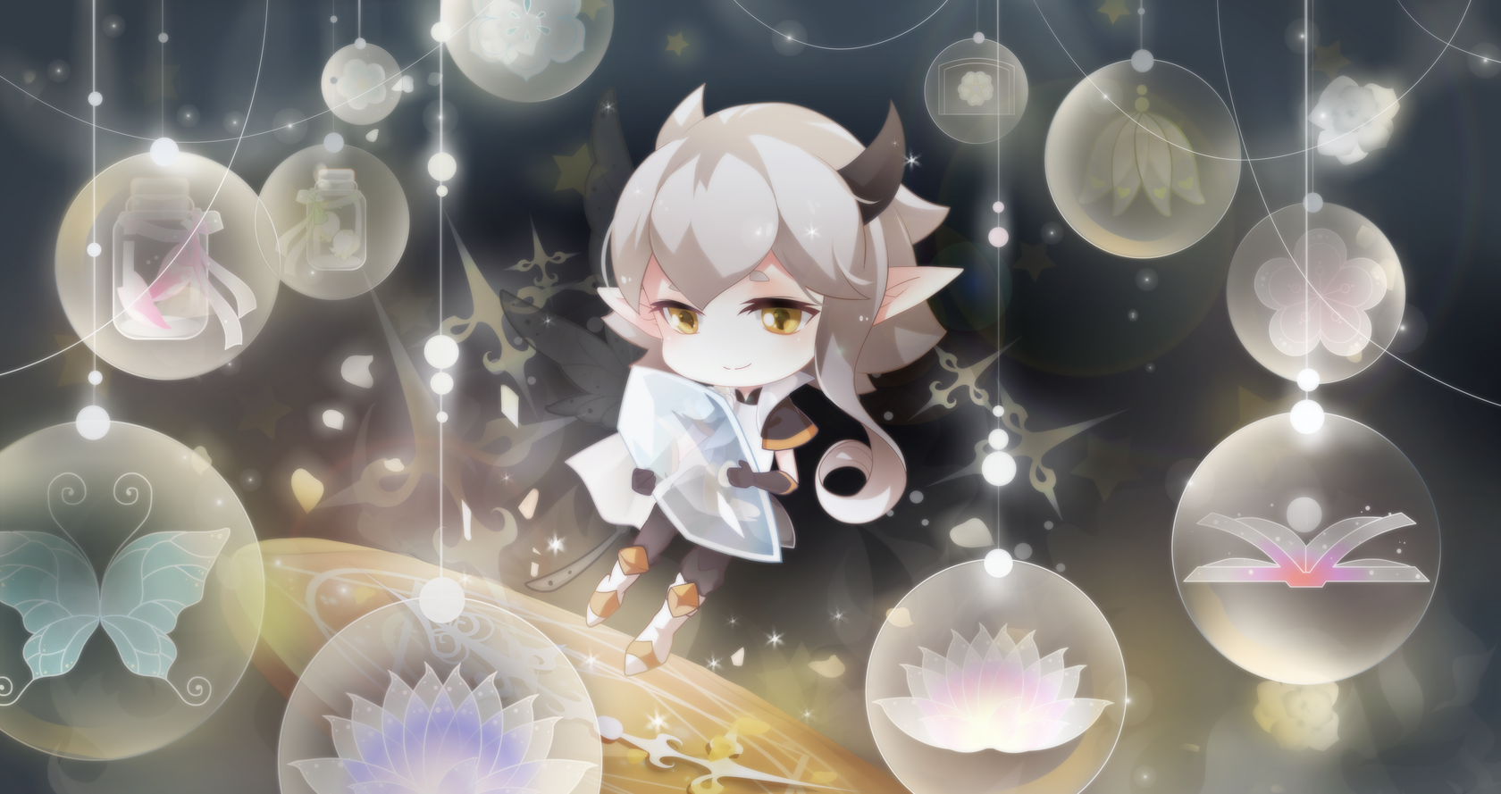 别名小白,男,游戏《小花仙》中的愤怒收割者,蔷薇花精灵王 a target="
