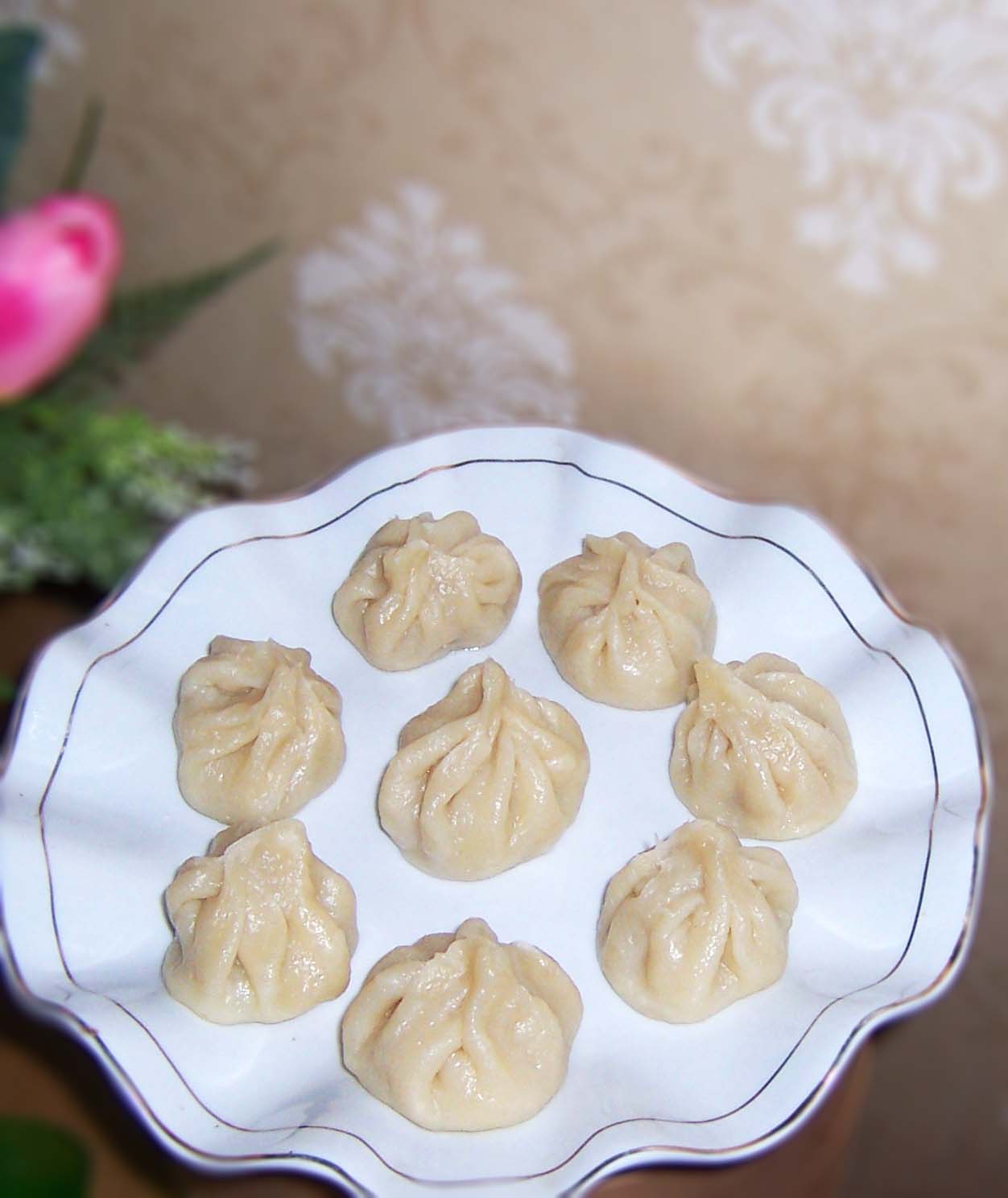 荞麦面烫面蒸包