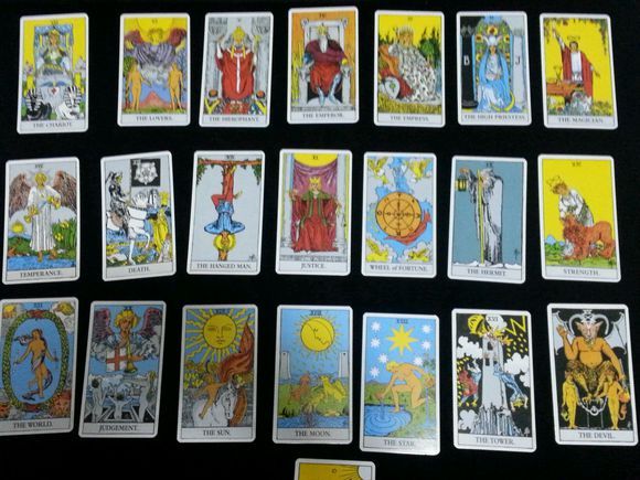  p data-id="gnyuqi0a0k">标准的塔罗套牌由78张牌组成,分为两部分:主