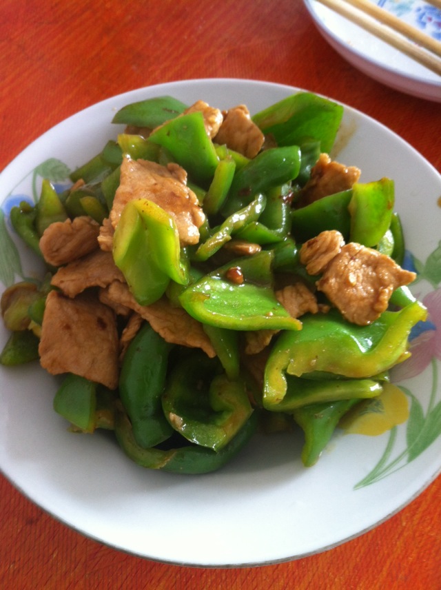 甜椒炒肉