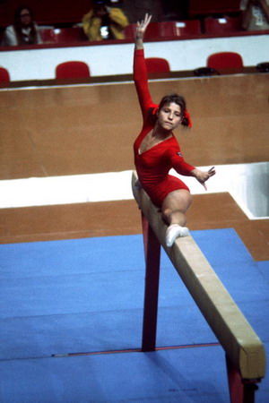  p>奥尔加·科尔布特,前苏联体操运动员.