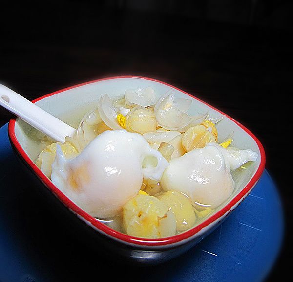 鸡蛋白芨百合糊