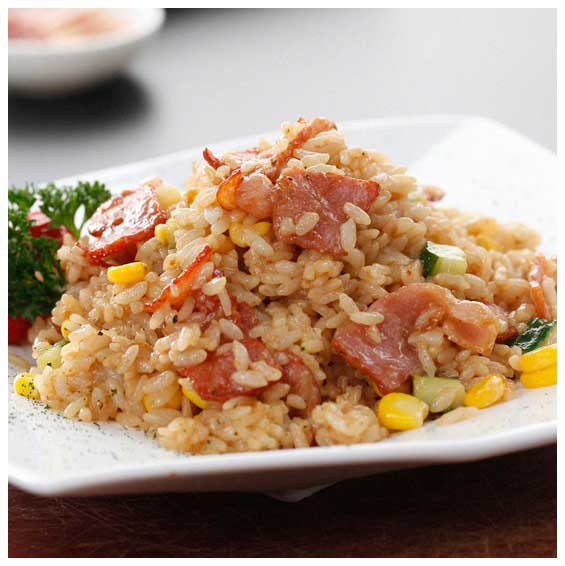 培根杂蔬炒饭