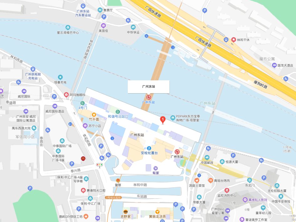  p>广州东站(guangzhou east railway station),位于中国广东省广州市