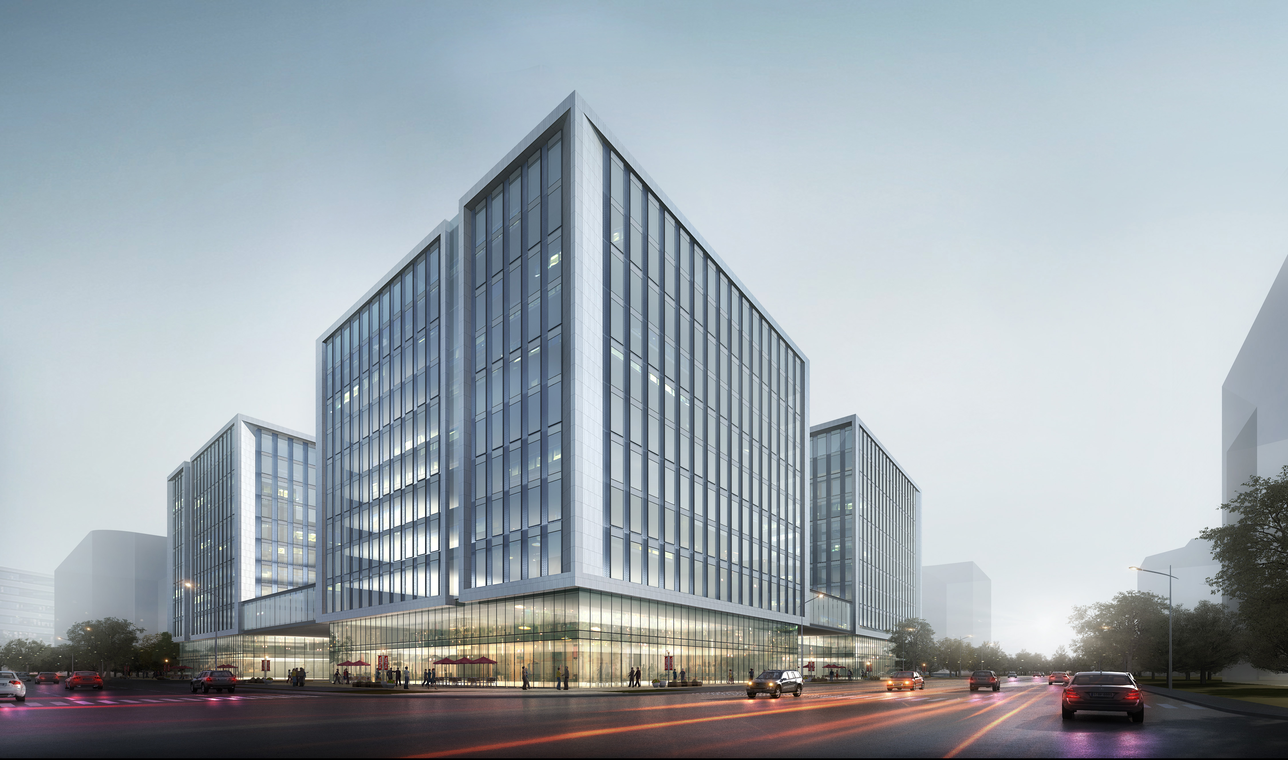 以总部经济为纽带,打造成一个集商务办公,品牌商业,生活服务等多元