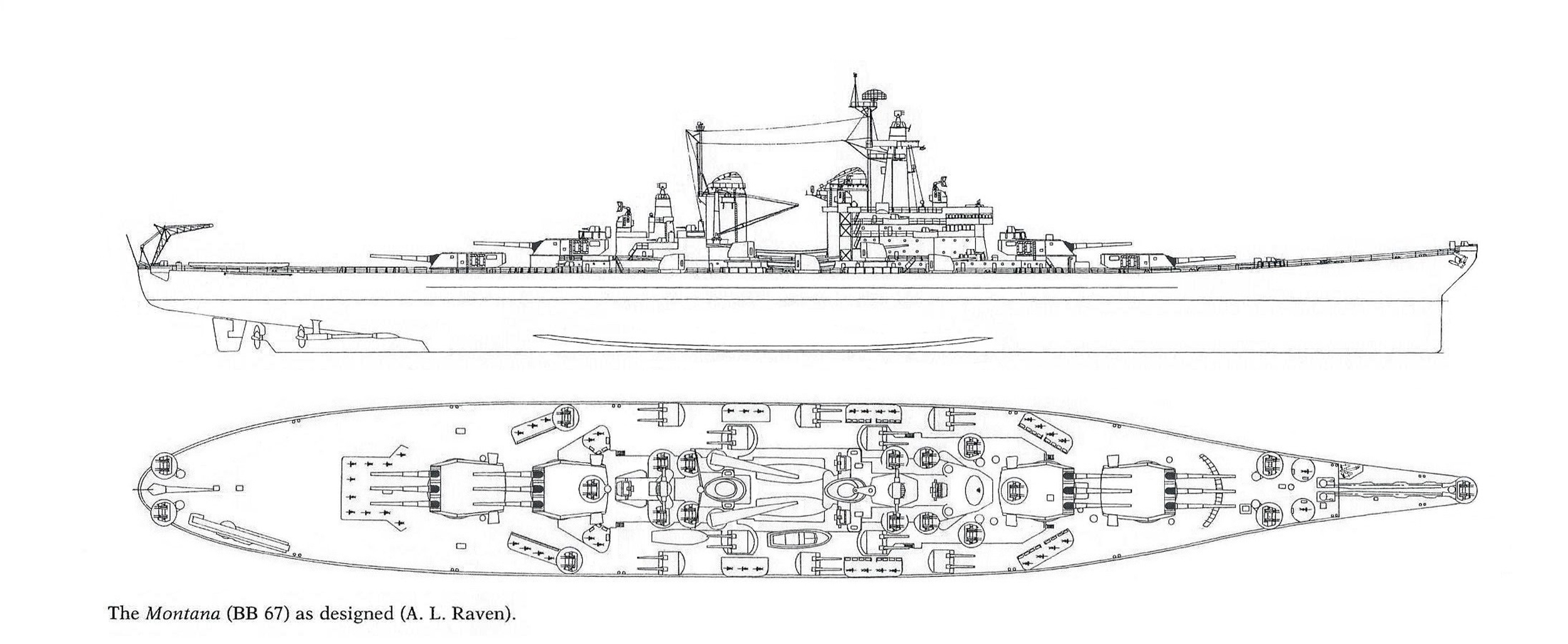  p>蒙大拿级战列舰(montana class battleship,首舰蒙大拿号 uss