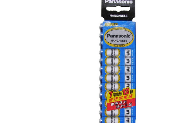 松下r03pnu/12sc 碳性7号电池 12粒装青