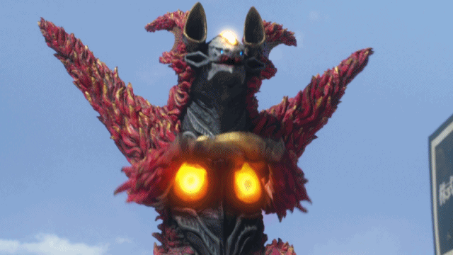  p>合体魔王兽杰庞顿,是特摄剧《欧布奥特曼》中登场的怪兽.