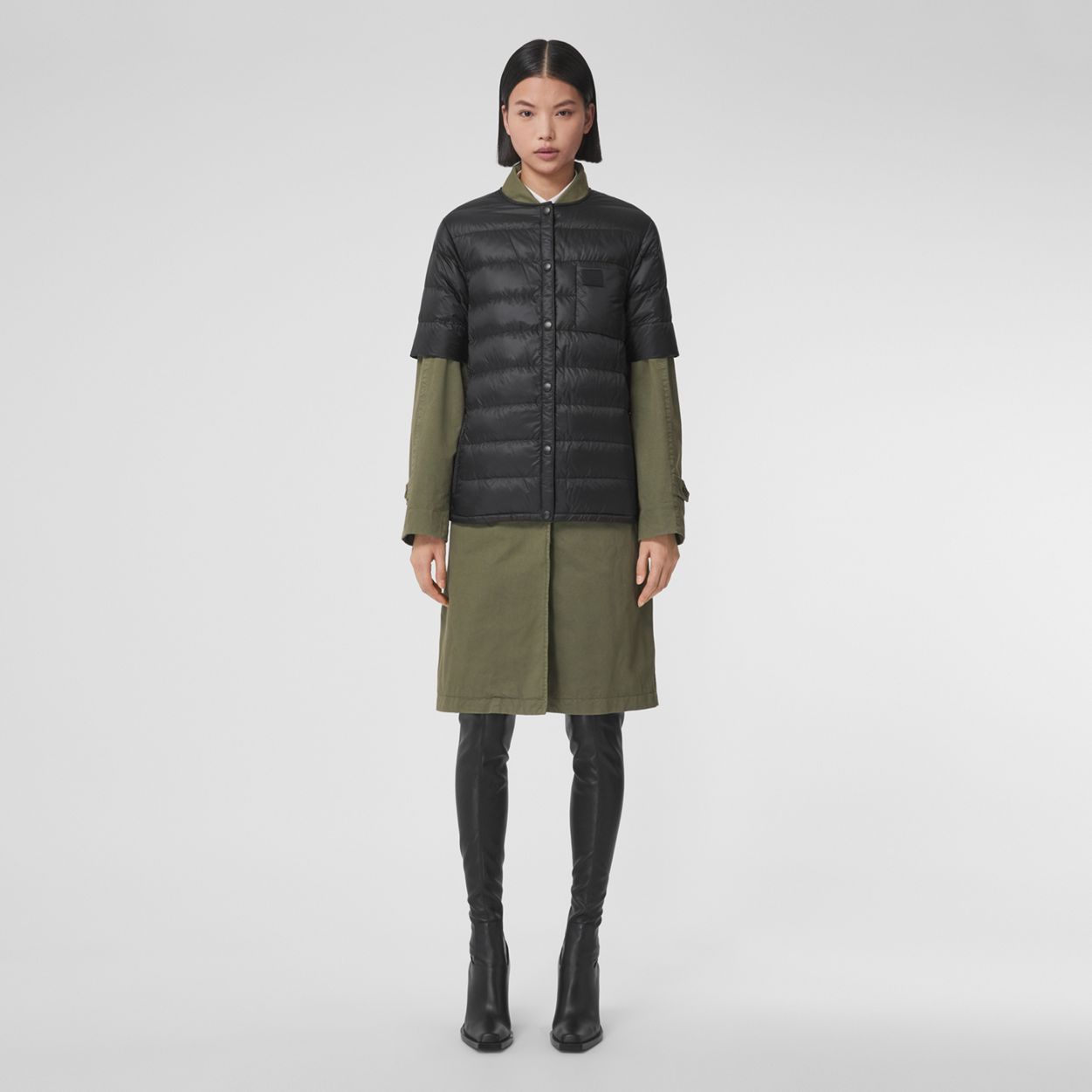 轻盈短袖羽绒服