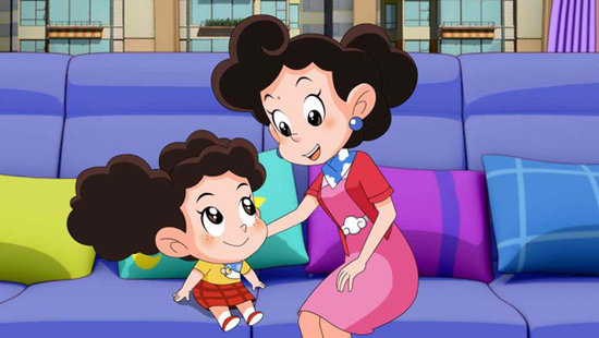 云朵妈妈是出自动画片《 a target="_blank" href="/item/新大头儿子