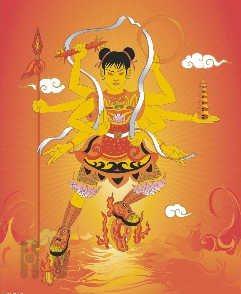  p>三头八臂是中国神话人物" a target="_blank" href="/item/哪吒