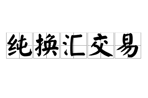 纯换汇交易