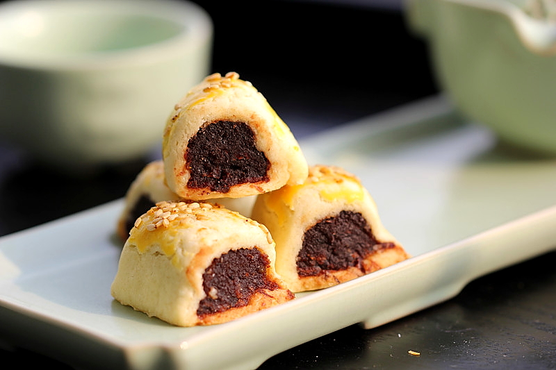 黄金芝麻豆沙酥