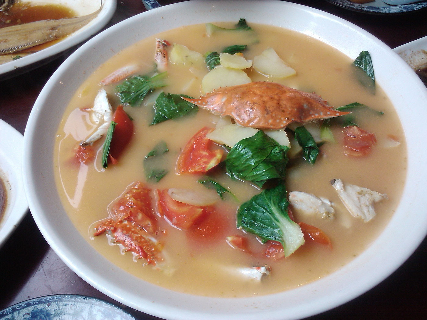 西红柿蟹汤