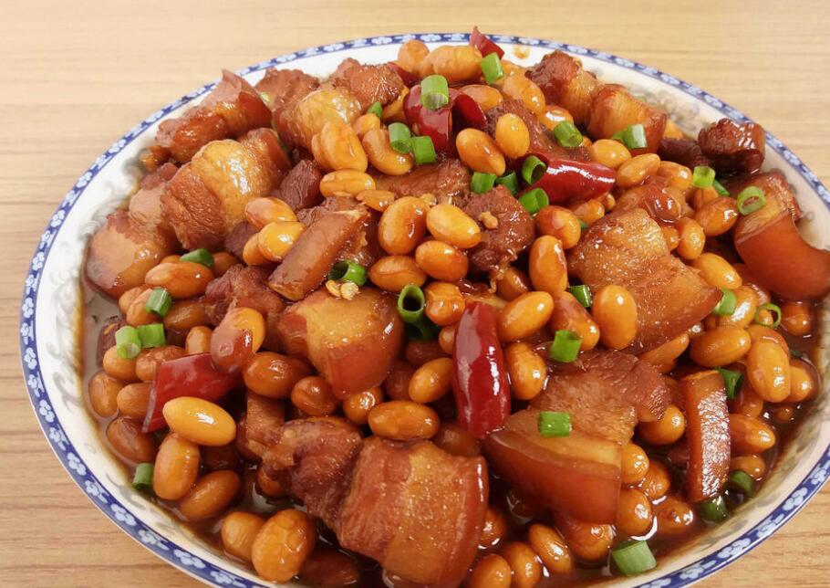 黄豆炖五花肉