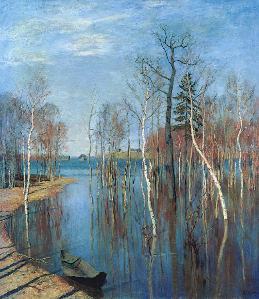 列维坦《春--春潮》