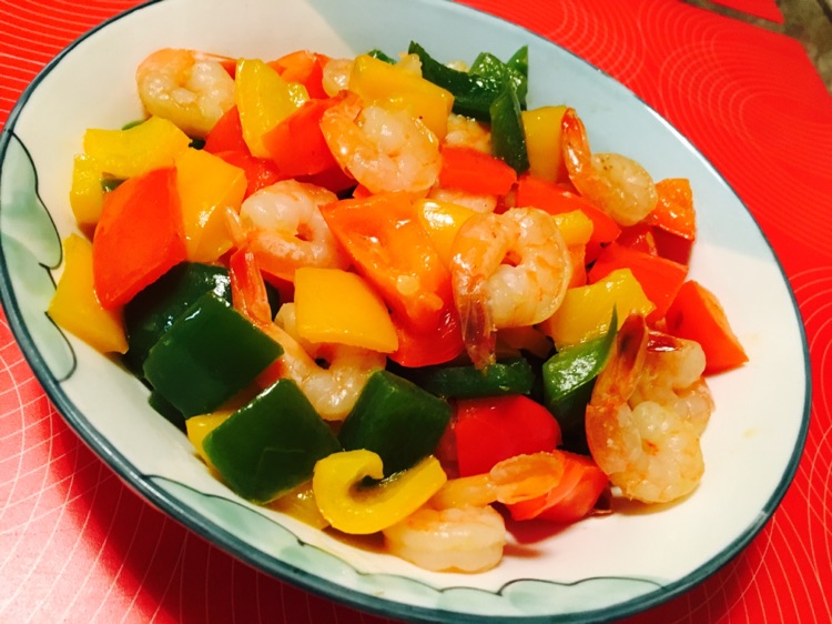 彩椒虾仁