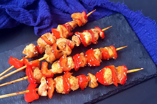 彩椒鸡肉火腿串