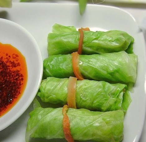 圆白菜蔬菜卷
