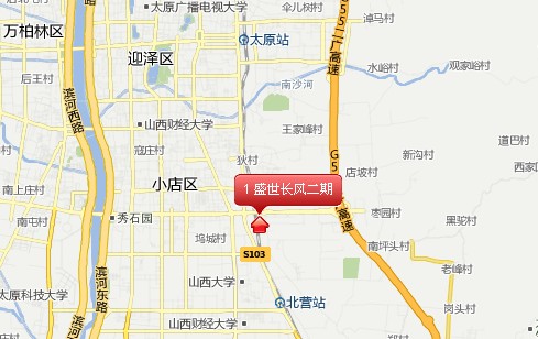 盛世长风二期项目位于太原市太堡街6号