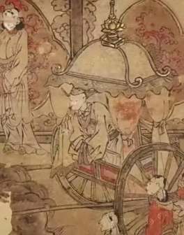 谢环《羊车望幸图》（局部）