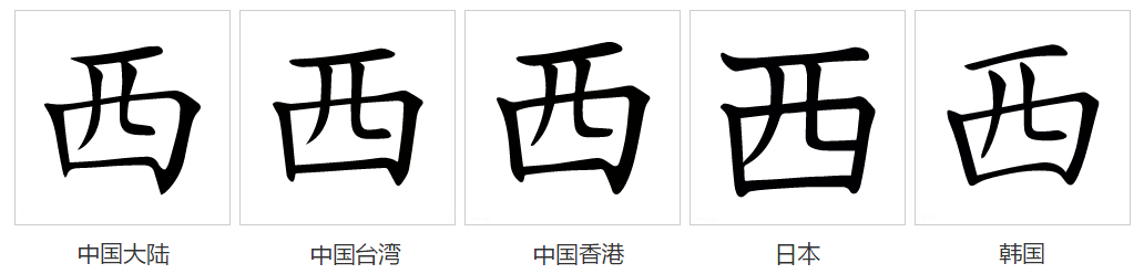 西（汉语文字）_百度百科
