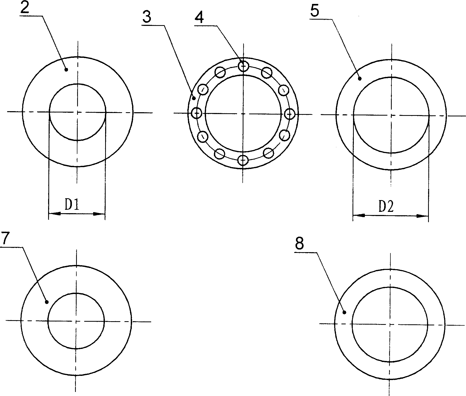 变孔径平面止推球轴承