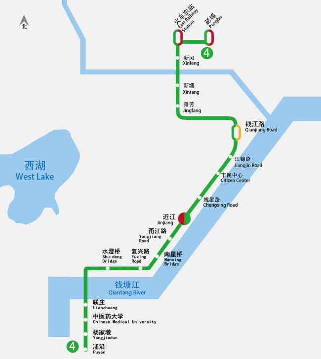 metro line 4),是浙江省杭州市第三条建成运营的地铁线路,于2015年02