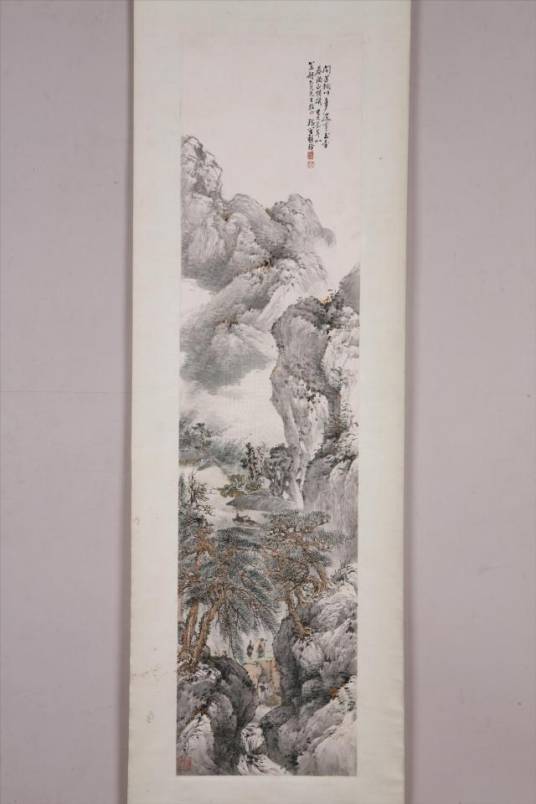 现代程璋山水图轴_百度百科
