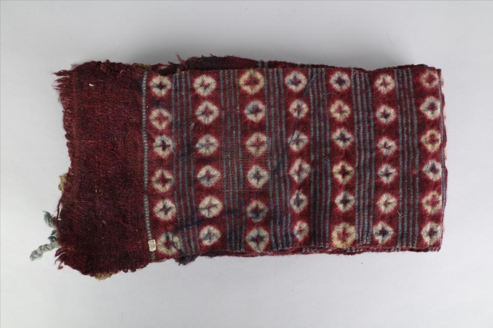 民国藏族羊毛红色氆氇