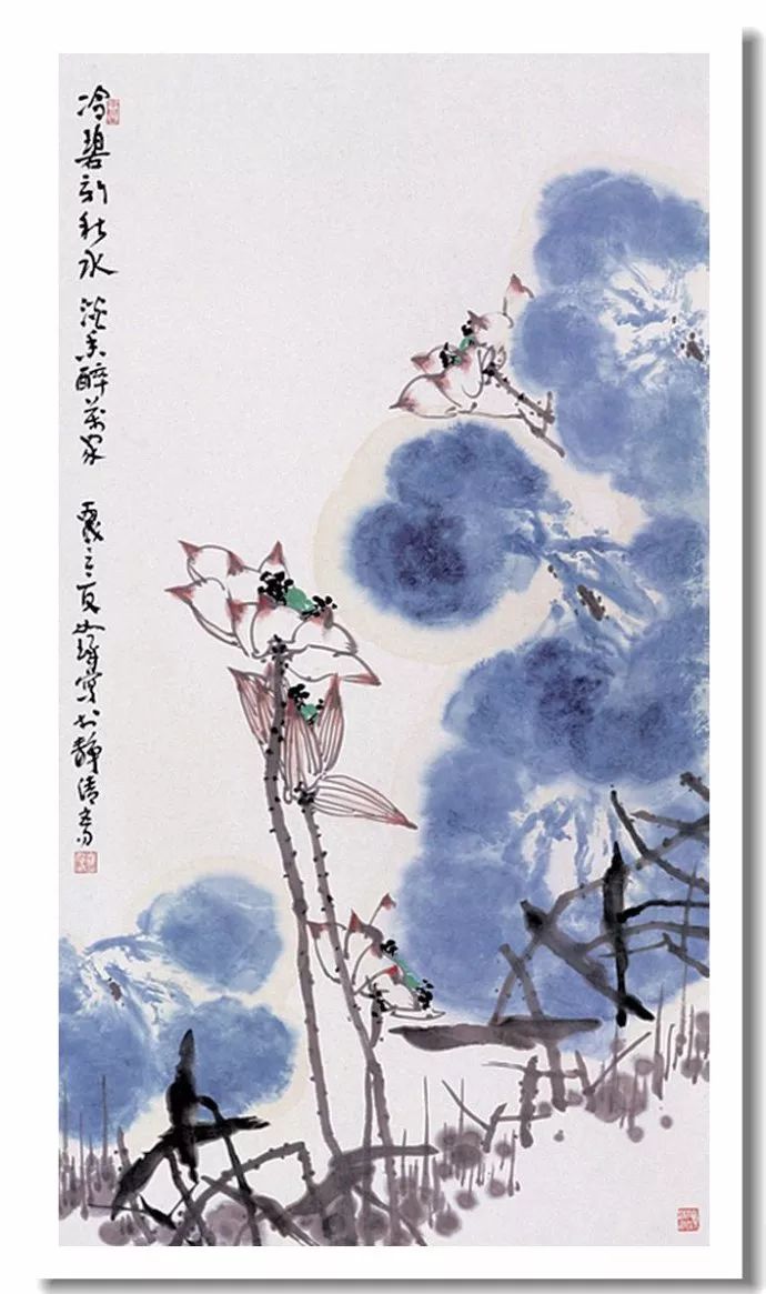 中国の著名な画家書道家崔如琢花鳥絵画作品　29x30cm 中国の著名な画家書道家崔如琢花鳥絵画作品 29x30cmの通販 by
