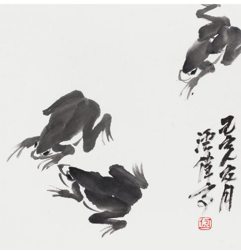 齊白石《蛙趣図》 齊白石《蛙趣図》 齐白石《蛙趣