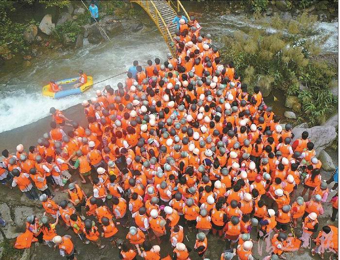 清远飞来峡漂流