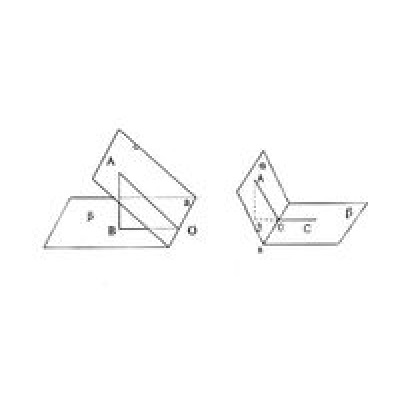  p>从一条直线出发的两个半平面所组成的图形叫做二面角,这条直线叫做