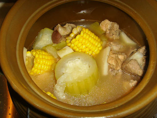 节瓜珧柱排骨汤