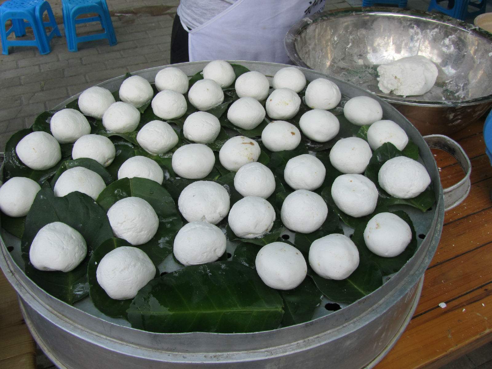  p>沿河糯米包子是一道美食. /p>