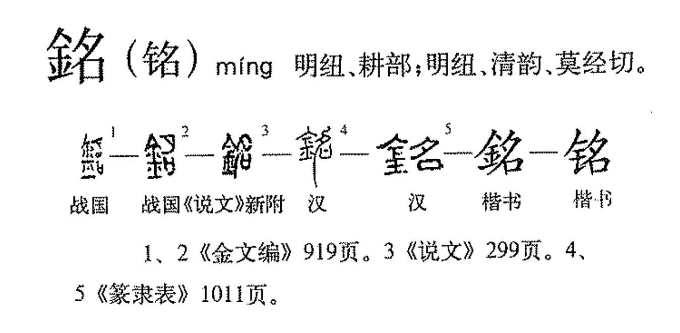  p data-id="go0ltk33qj">铭(拼音:míng)为汉语一级通用规范汉字