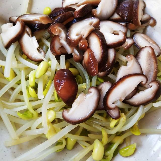 香菇炒豆芽