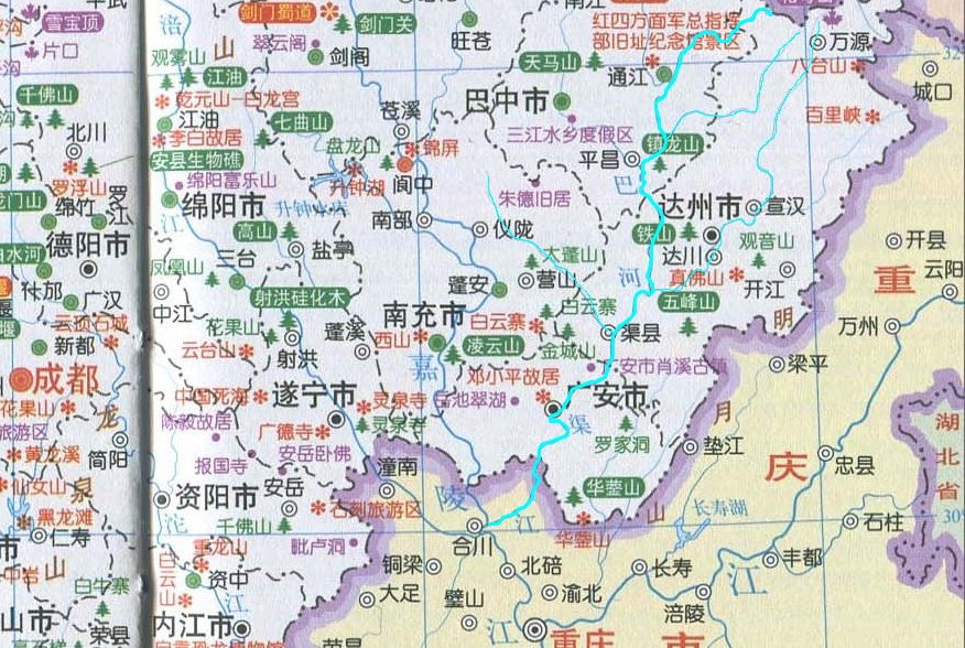 渠江（长江支流嘉陵江的支流）_百度百科