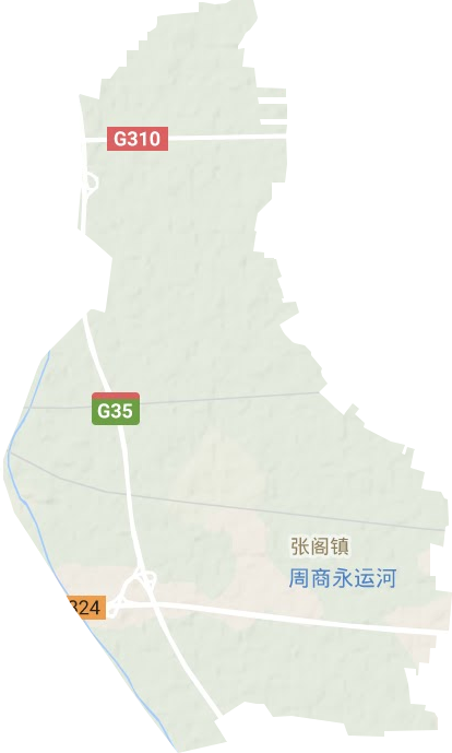 <p>张阁镇地形图