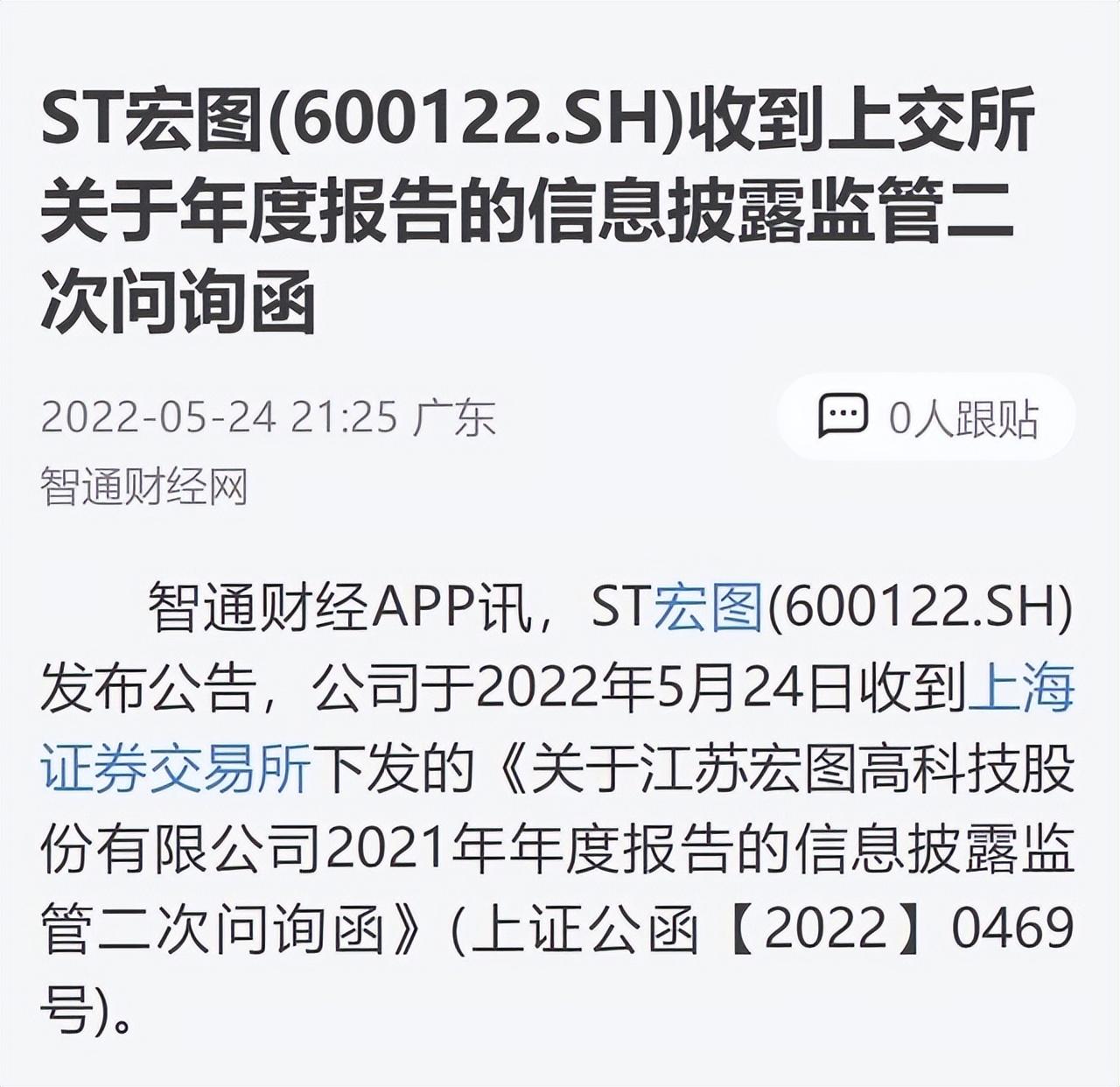 22年期末净资产逾-54亿！重整“续命”的宏图高科，还有机会吗？_百科TA说