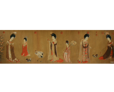 簪花仕女图（唐代周昉创作绢本设色画）_百度百科