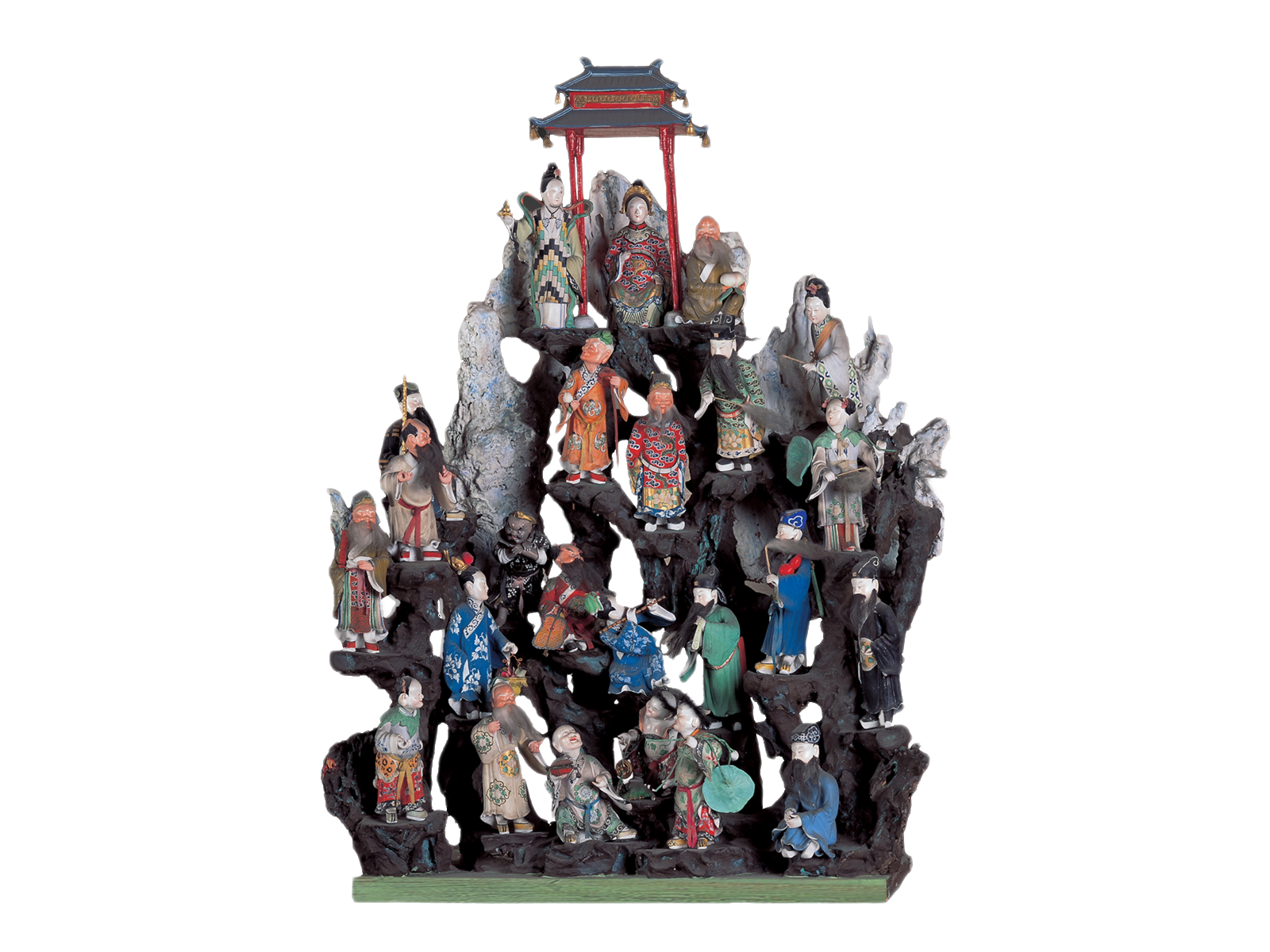 清光绪蟠桃会泥塑