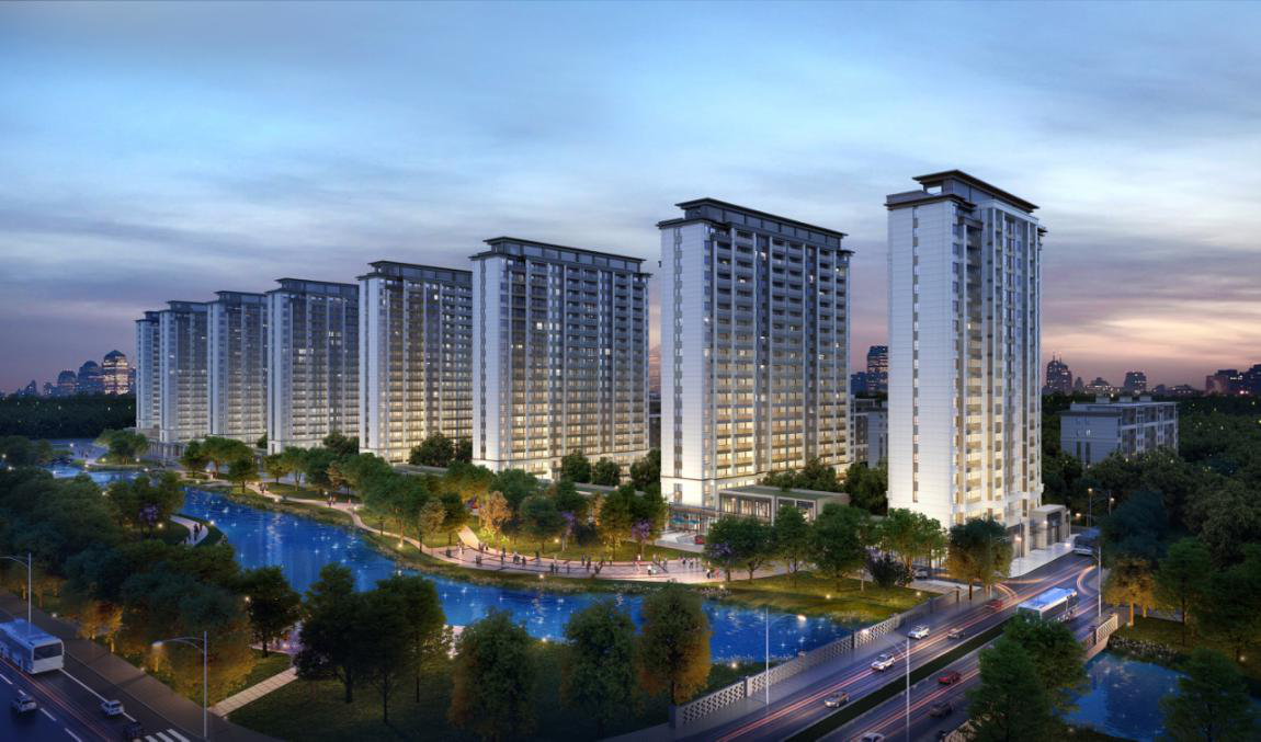  p>"臻熙府"项目位于东京大道与西环路交汇处东南角