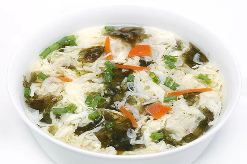 紫菜虾米蛋花汤