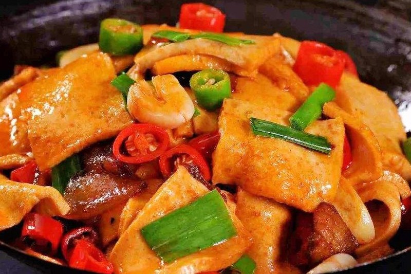 鸡块烧千叶豆腐