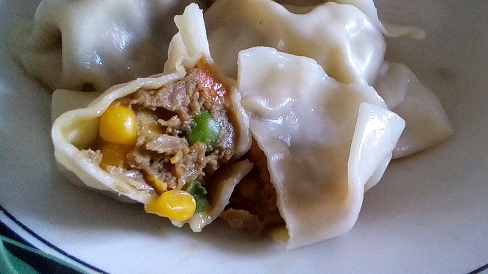 玉米胡萝卜馅饺子
