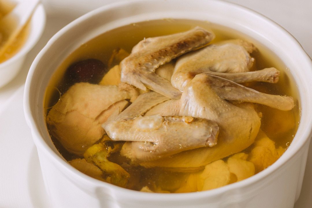 花旗参煲竹丝鸡