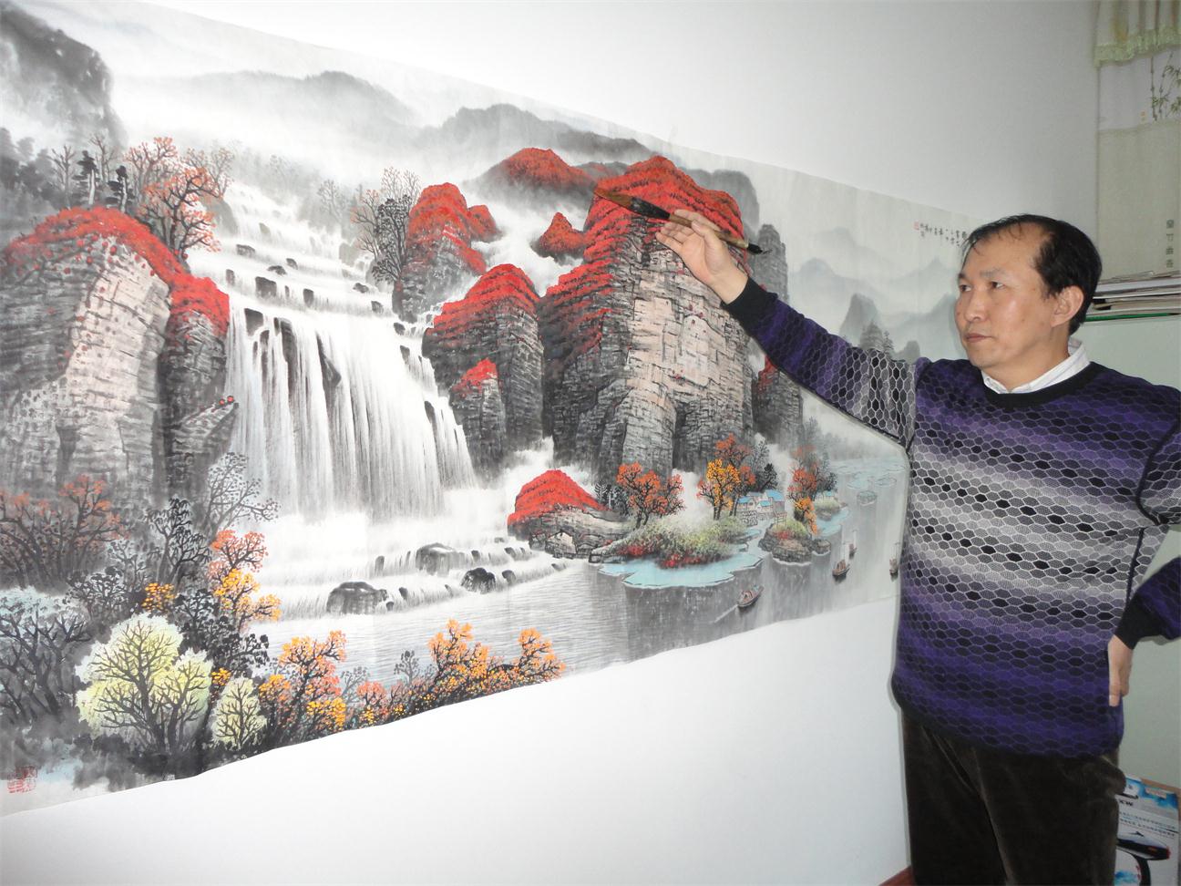  p>杨炳钧,男,1958年出生于河北雄县,著名画家,中国北派山水画代表
